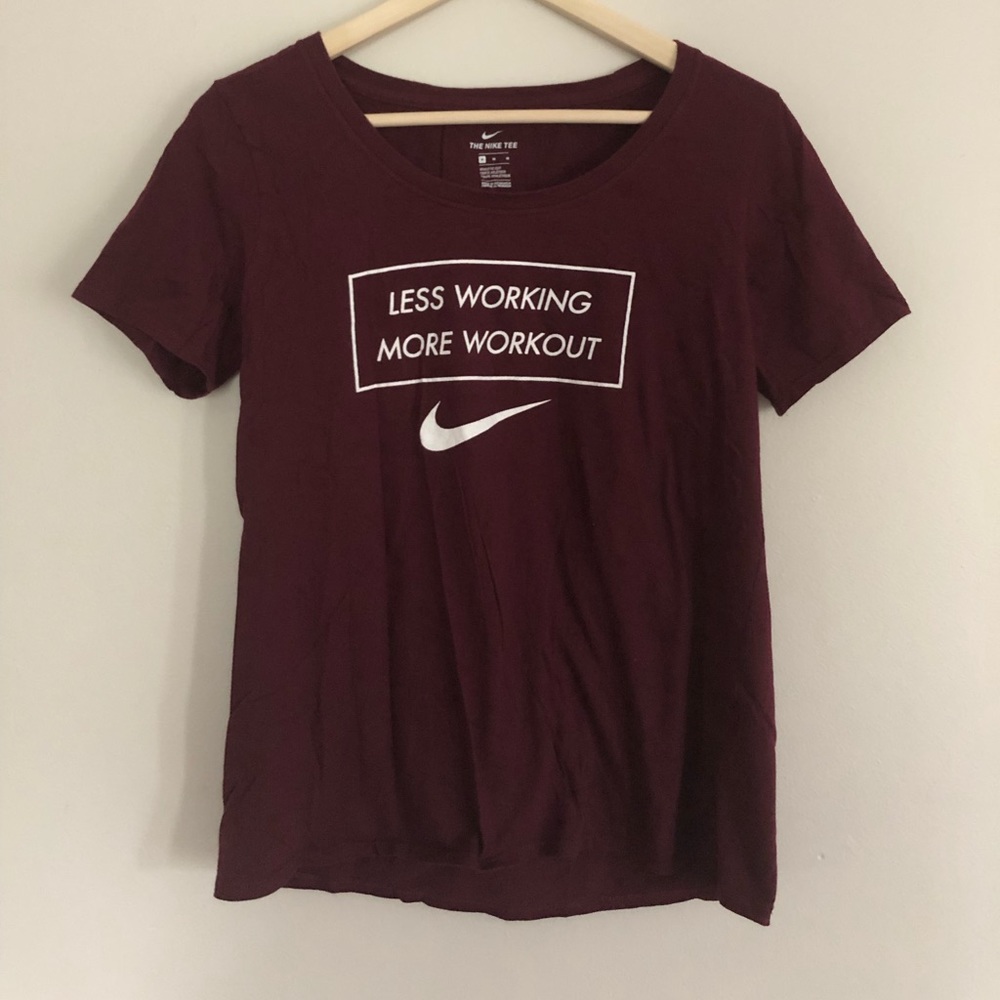 Maroon workout Tee